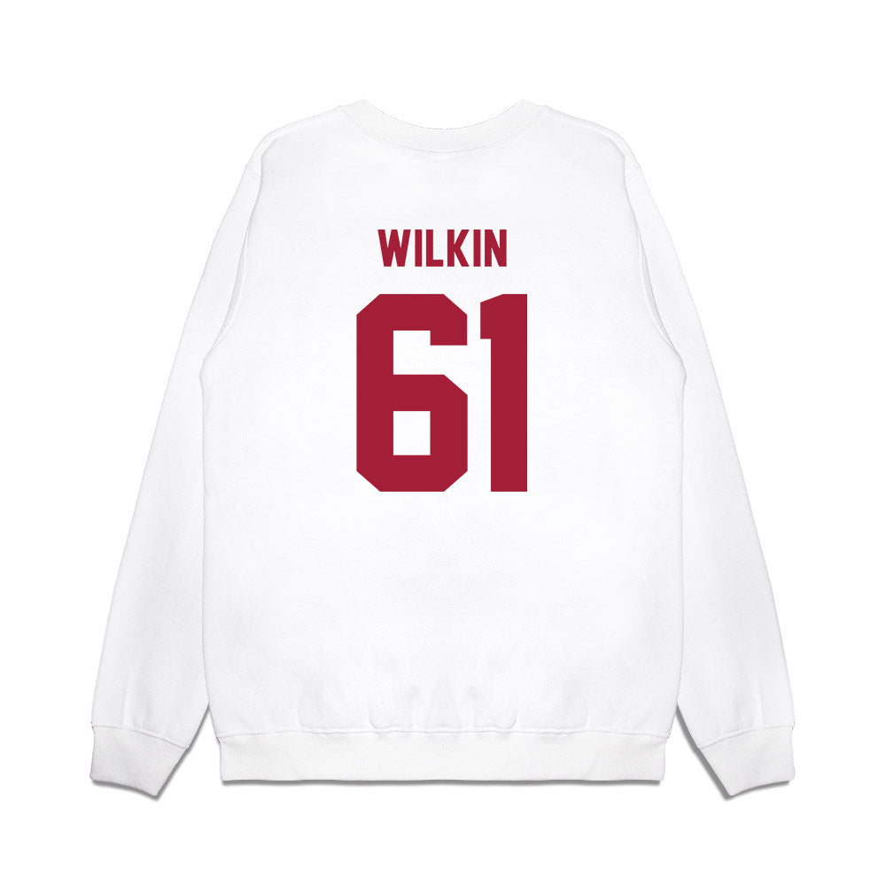 Indiana - NCAA Football : Baylor Wilkin - Undefeated Premium Crewneck Sweatshirt-1