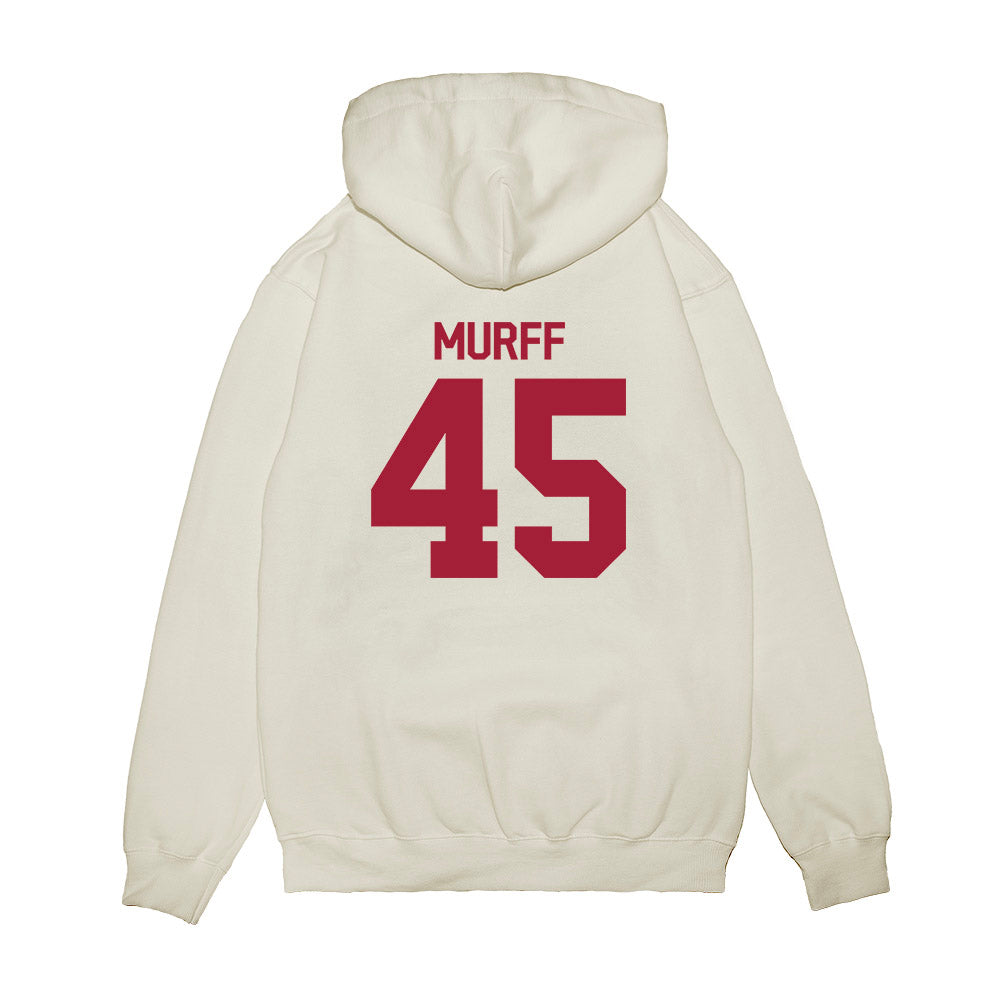 Indiana - NCAA Football : Lincoln Murff - Flipping Champs Premium Hooded Sweatshirt-1