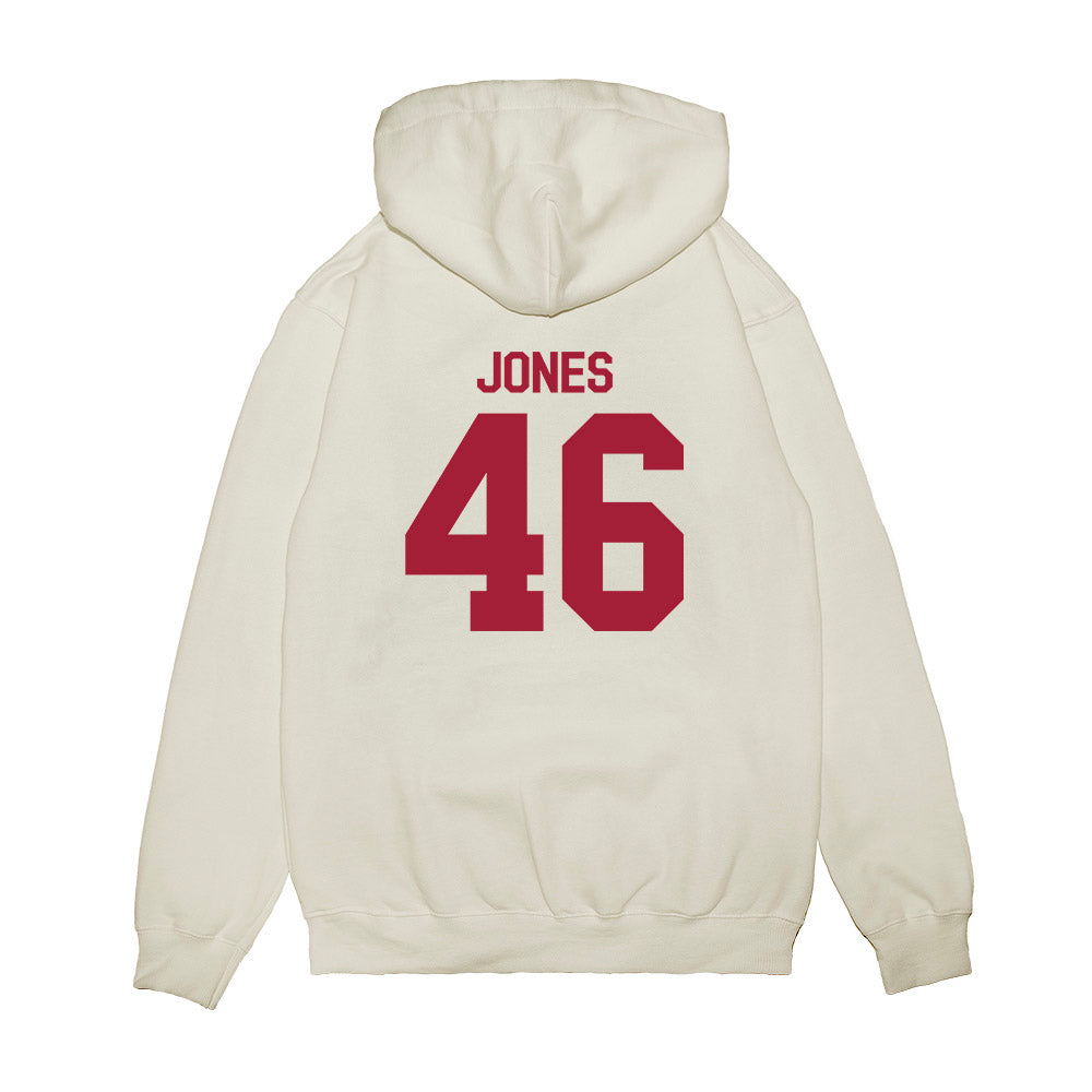 Indiana - NCAA Football : Isaiah Jones - Flipping Champs Premium Hooded Sweatshirt-1