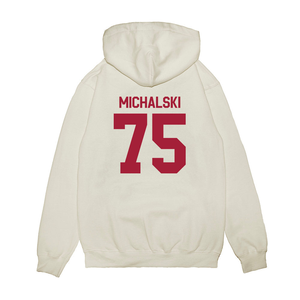 Indiana - NCAA Football : Zenuae Michalski - Flipping Champs Premium Hooded Sweatshirt-1