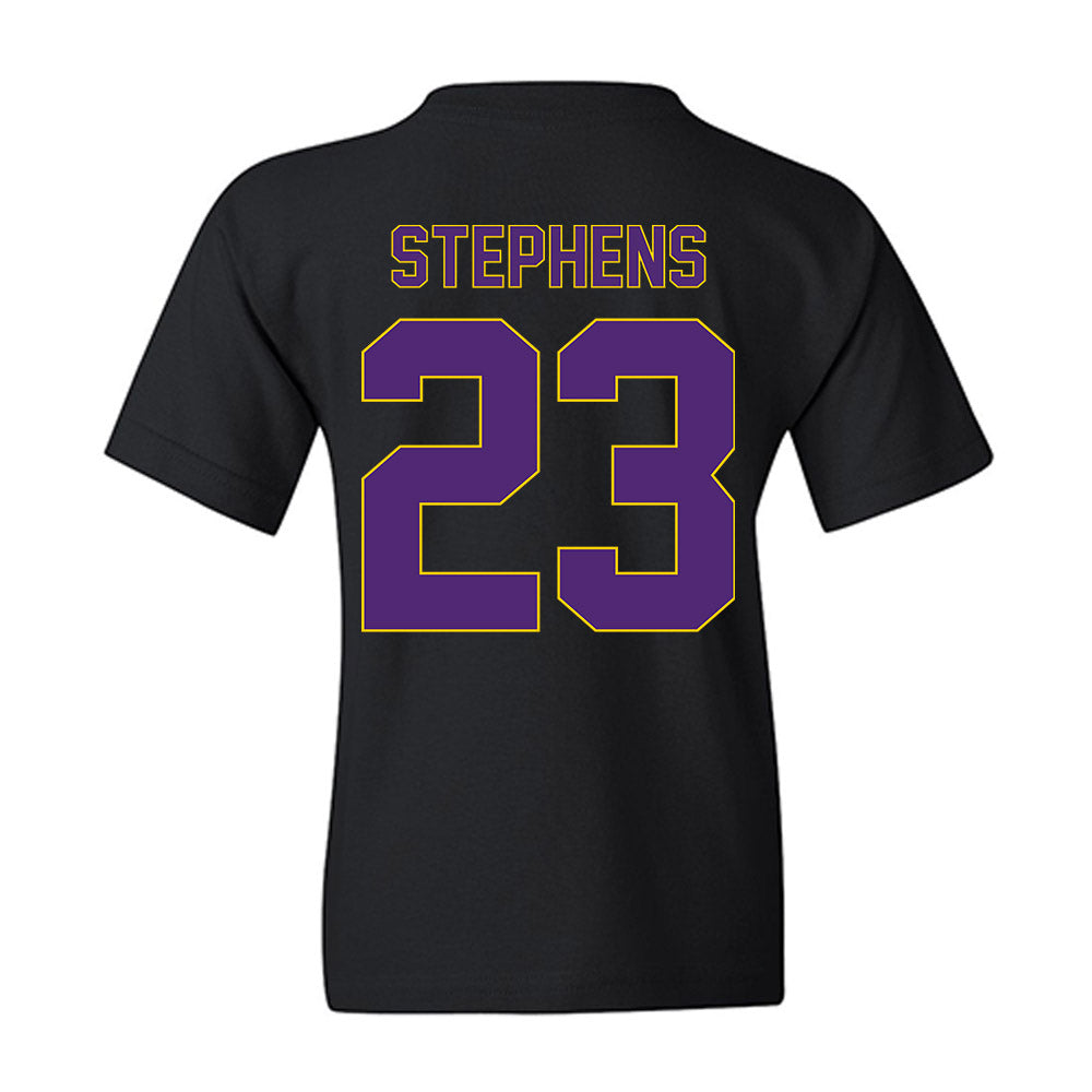 WIU - NCAA Men's Basketball : Danny Stephens - Vintage Basketball Youth T-Shirt-1
