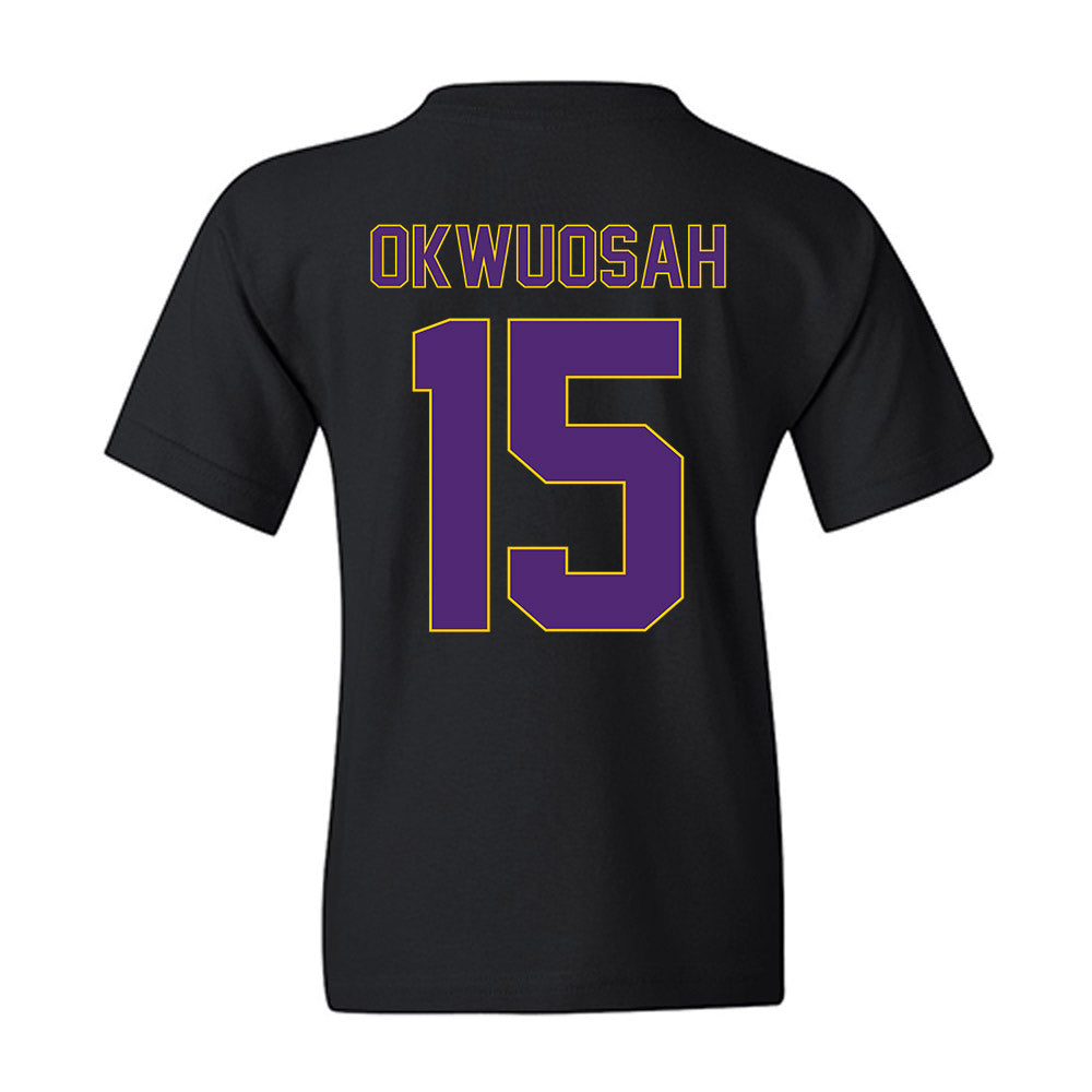 WIU - NCAA Men's Basketball : Francis Okwuosah - Vintage Basketball Youth T-Shirt-1