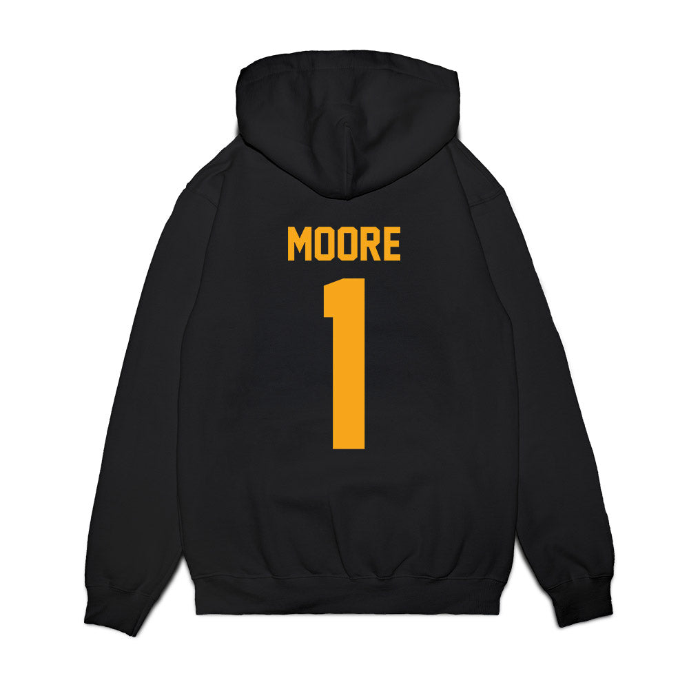 Loyola - NCAA Men's Basketball : Justin Moore - Vintage Basketball Premium Hooded Sweatshirt-1