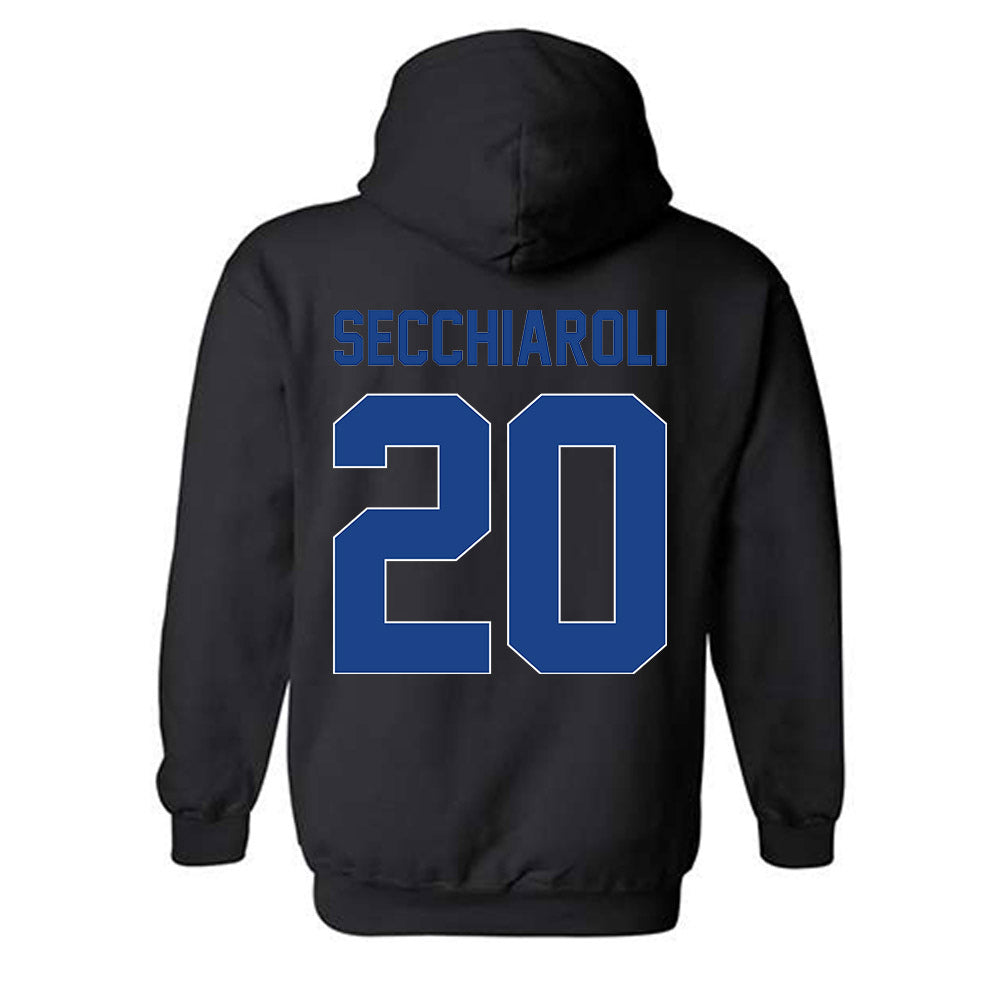 CSU Bakersfield - NCAA Women's Basketball : Melissa Secchiaroli - Vintage Shersey Hooded Sweatshirt-1