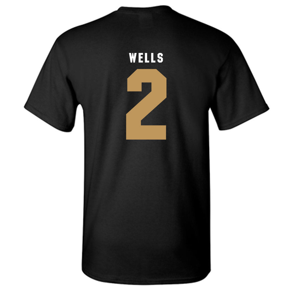 Oakland - NCAA Men's Basketball : Ziare Wells - Vintage Shersey T-Shirt-1