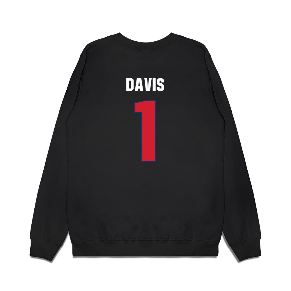 Francis Marion - NCAA Men's Basketball : Shannon Davis - Vintage Premium Crewneck Sweatshirt-1