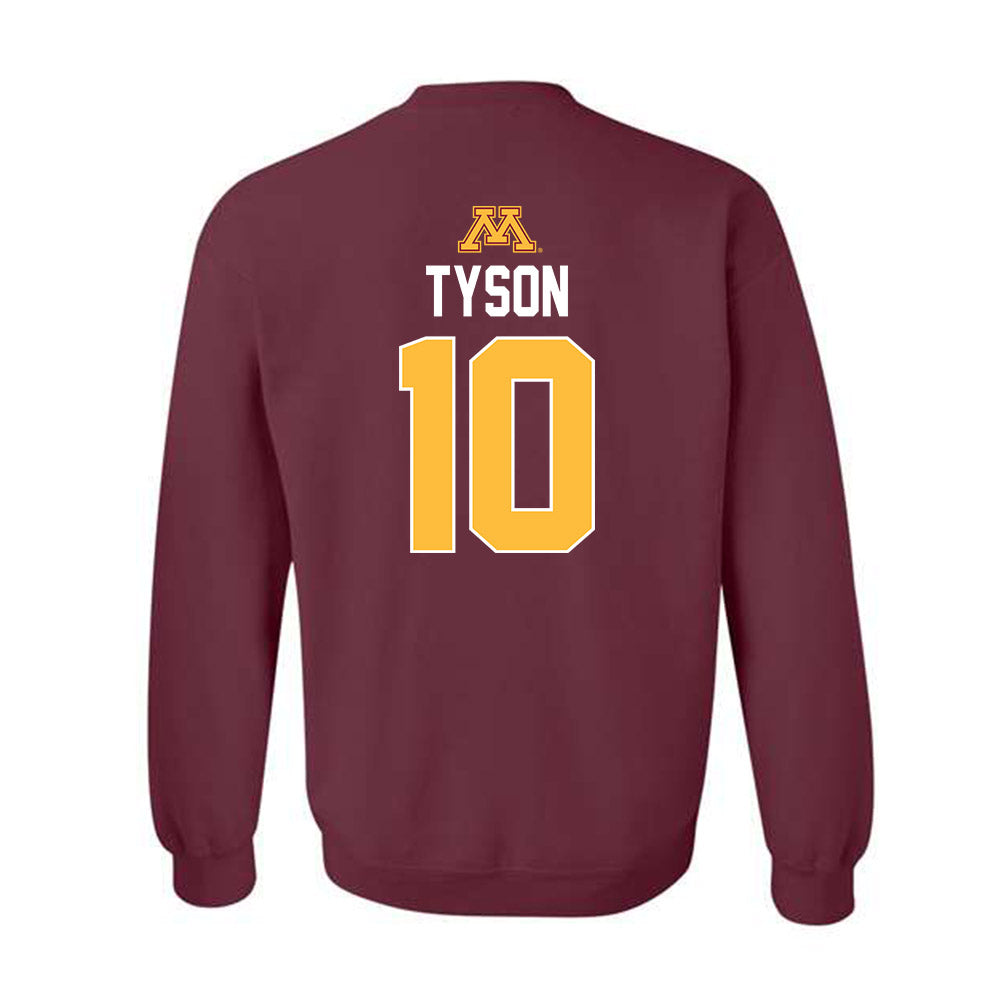 Minnesota - NCAA Men's Basketball : Cade Tyson - Sports Shersey Crewneck Sweatshirt-1