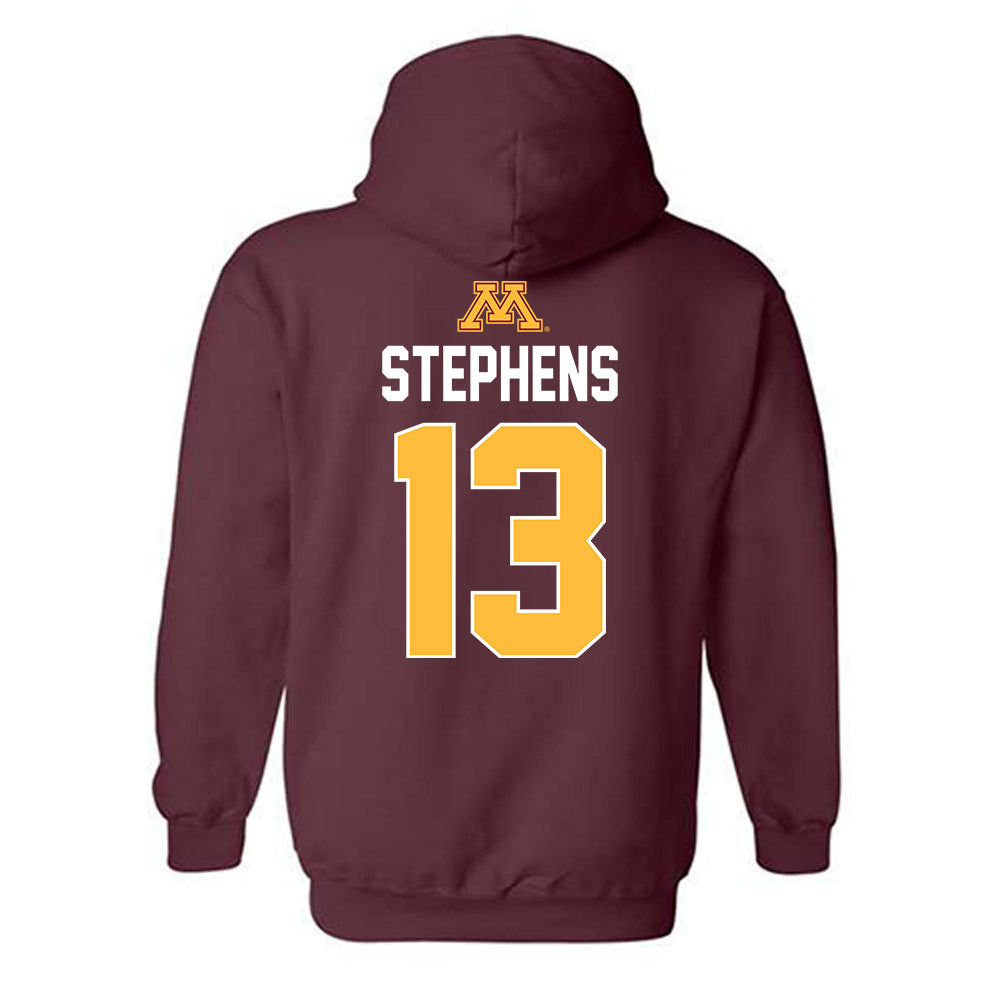 Minnesota - NCAA Men's Basketball : Chance Stephens - Sports Shersey Hooded Sweatshirt-1