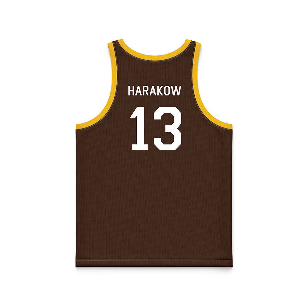 Wyoming - NCAA Men's Basketball : Adam Harakow - Hardwood Reissue Basketball Jersey-1