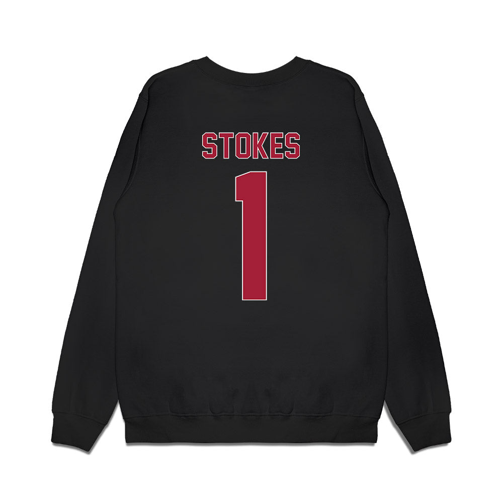 St. Joe's - NCAA Women's Basketball : Rhian Stokes - Vintage Basketball Premium Crewneck Sweatshirt-1
