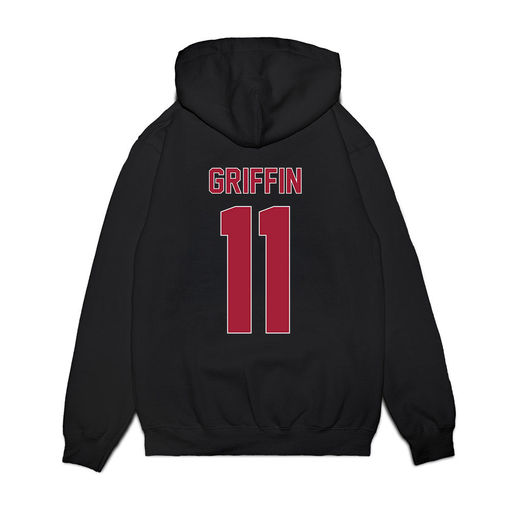 St. Joe's - NCAA Women's Basketball : Kaylie Griffin - Vintage Basketball Premium Hooded Sweatshirt-1