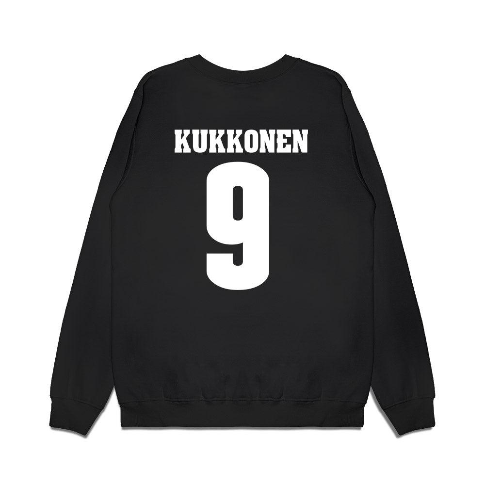 Wisconsin - NCAA Men's Ice Hockey : Kyle Kukkonen - Vintage Hockey Premium Crewneck Sweatshirt-1