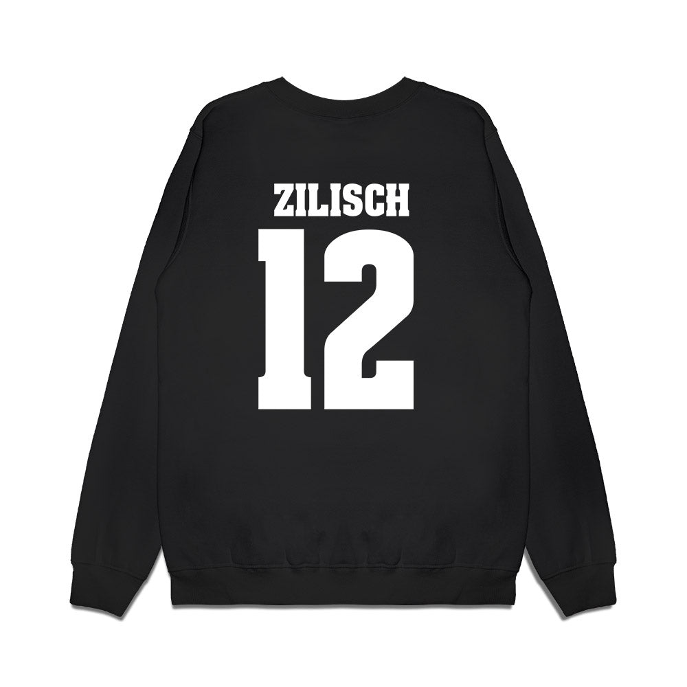 Wisconsin - NCAA Women's Ice Hockey : McKayla Zilisch - Vintage Hockey Premium Crewneck Sweatshirt-1