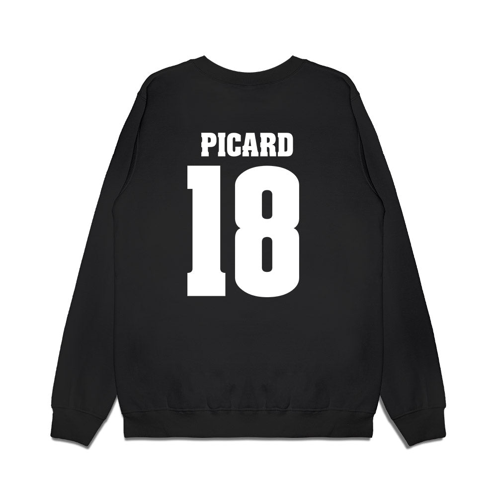 Wisconsin - NCAA Women's Ice Hockey : Marianne Picard - Vintage Hockey Premium Crewneck Sweatshirt-1