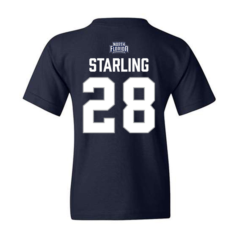 UNF - NCAA Baseball : Zane Starling - Classic Shersey Youth T-Shirt-1