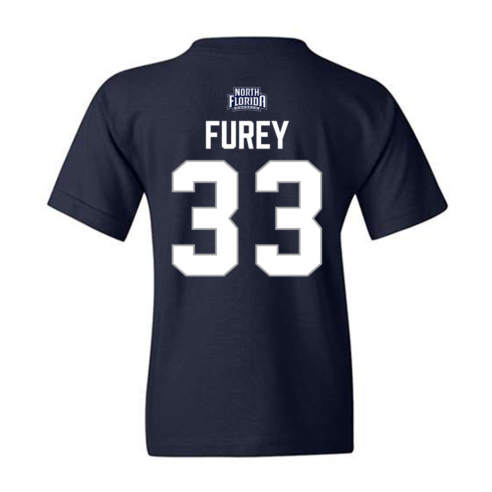 UNF - NCAA Baseball : Ryan Furey - Classic Shersey Youth T-Shirt-1