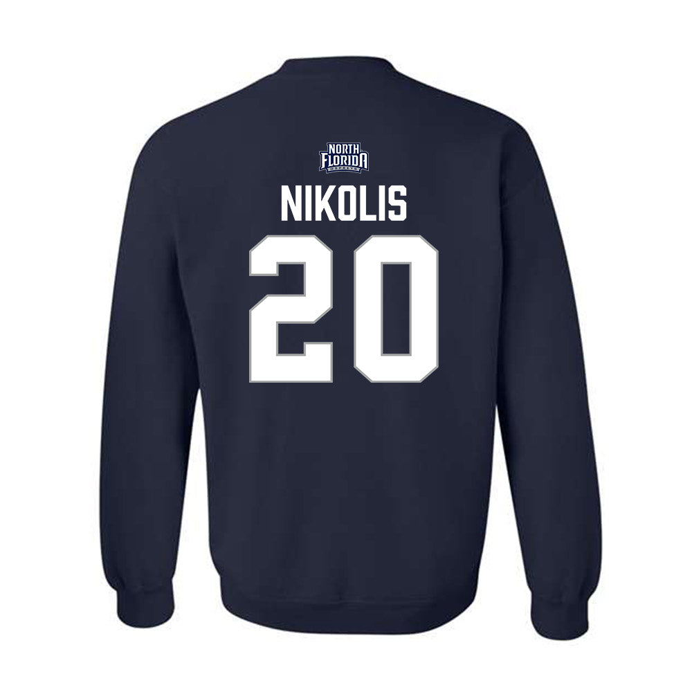 UNF - NCAA Baseball : Trevor Nikolis - Classic Shersey Crewneck Sweatshirt-1