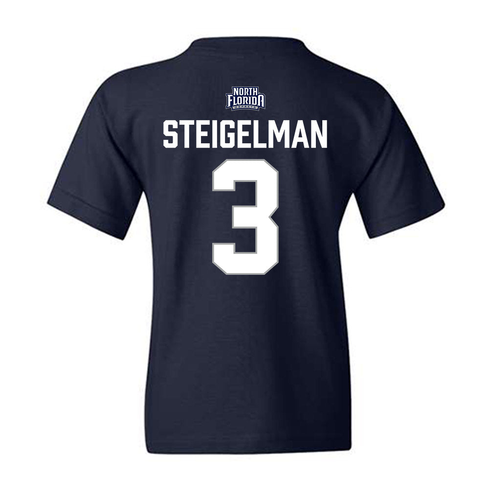 UNF - NCAA Men's Soccer : Herbie Steigelman - Classic Shersey Youth T-Shirt-1