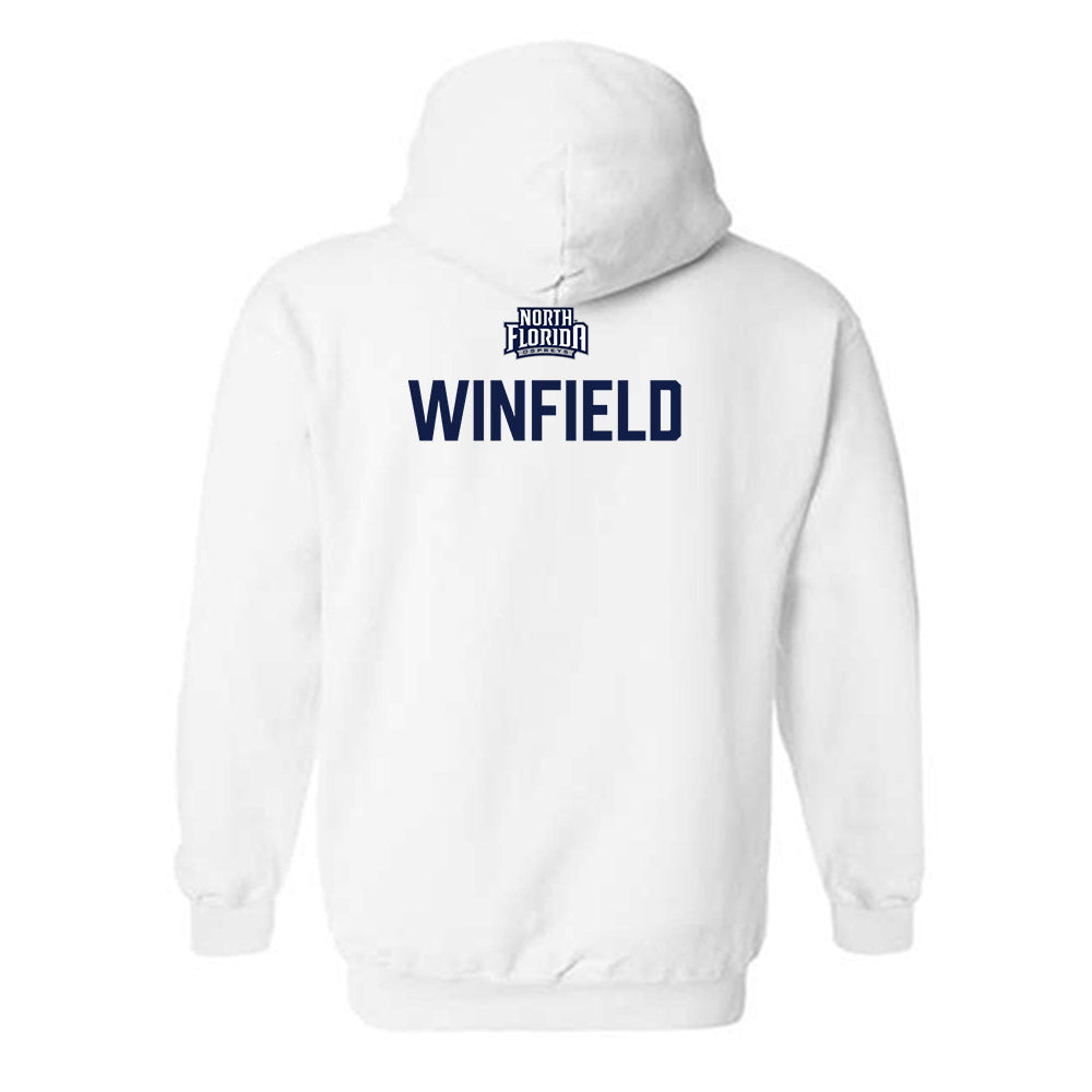 UNF - NCAA Men's Track & Field : Michael Winfield - Classic Shersey Hooded Sweatshirt-1