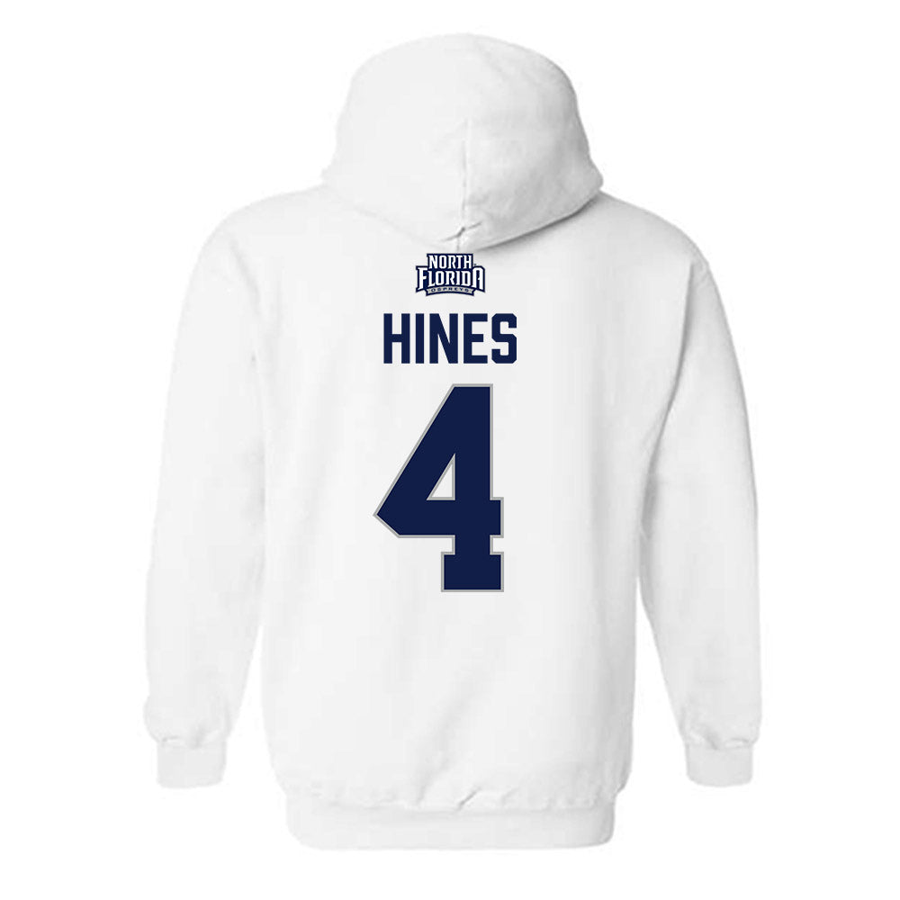 UNF - NCAA Men's Basketball : Devin Hines - Classic Shersey Hooded Sweatshirt-1