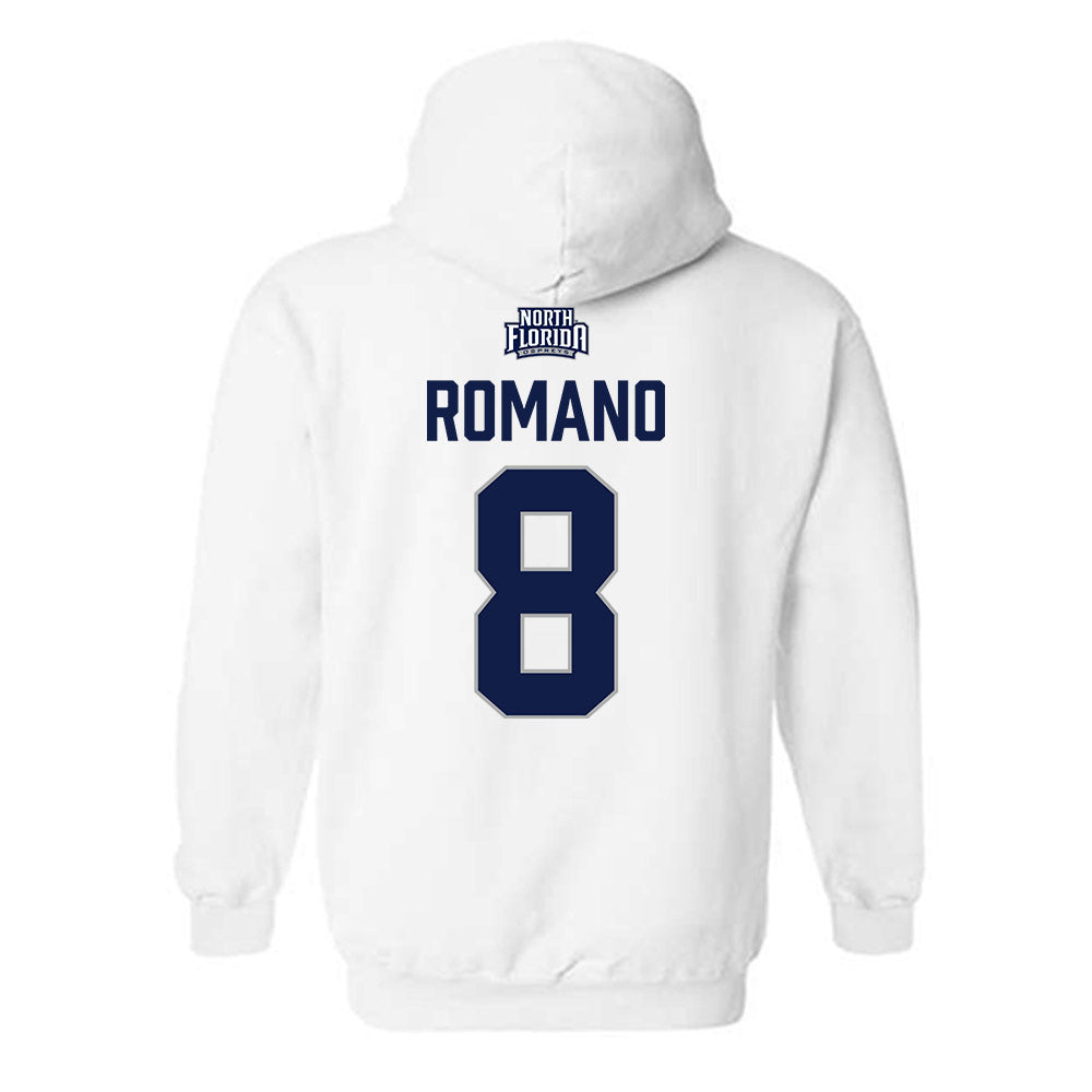 UNF - NCAA Men's Soccer : Mark Romano - Classic Shersey Hooded Sweatshirt-1