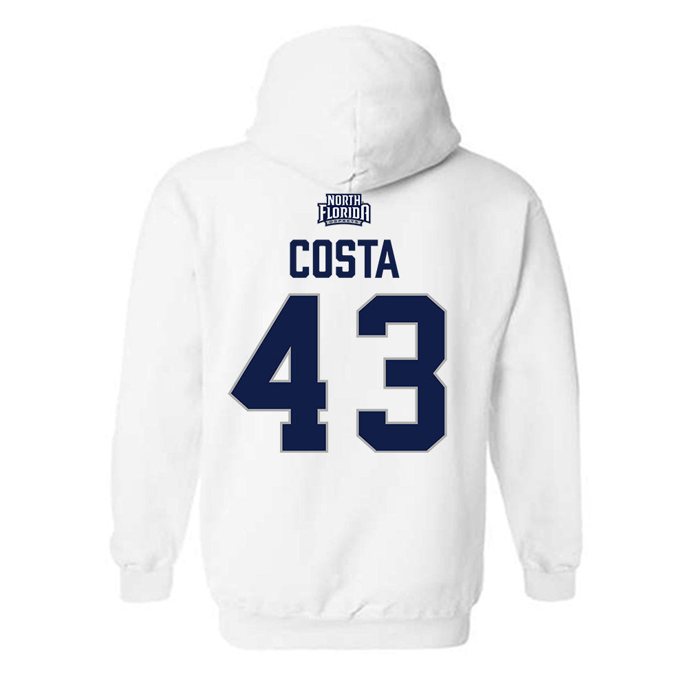 UNF - NCAA Baseball : John Costa - Classic Shersey Hooded Sweatshirt-1