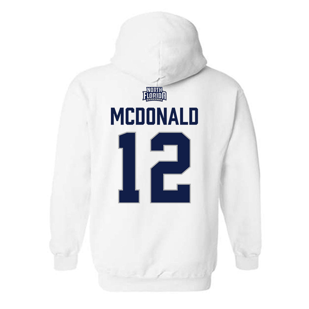 UNF - NCAA Women's Volleyball : Leah McDonald - Classic Shersey Hooded Sweatshirt-1