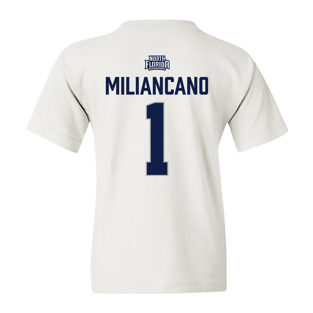 UNF - NCAA Women's Soccer : Sofia Miliancano - Classic Shersey Youth T-Shirt-1