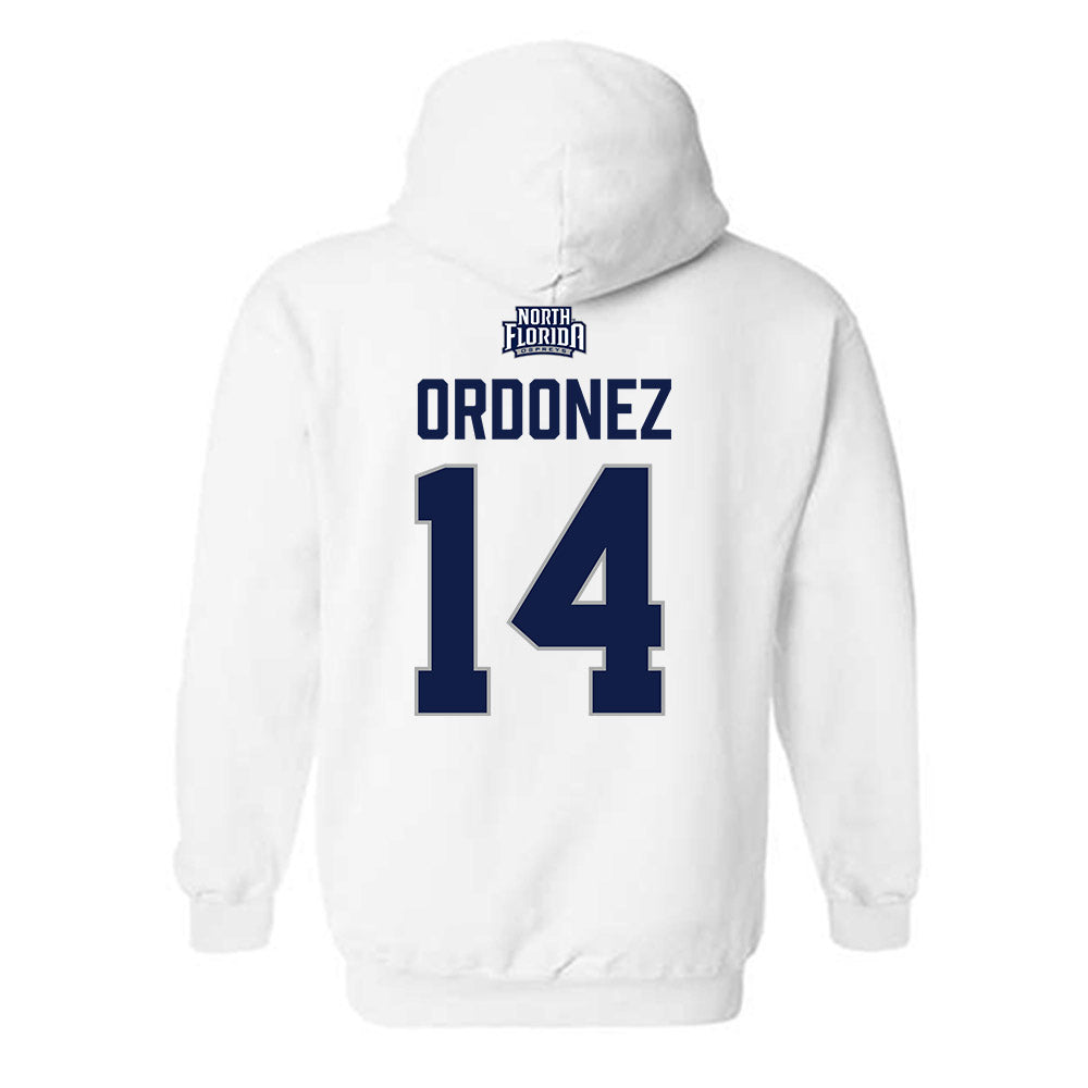 UNF - NCAA Baseball : Santiago Ordonez - Classic Shersey Hooded Sweatshirt-1