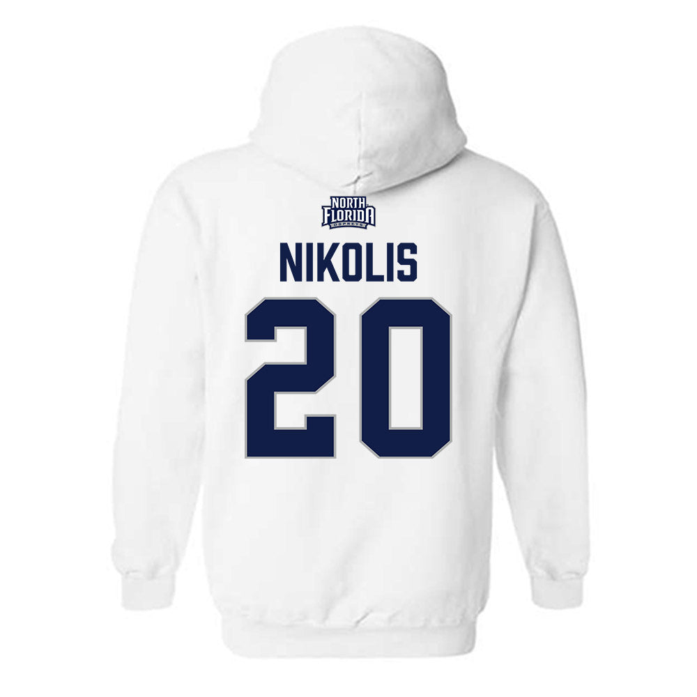 UNF - NCAA Baseball : Trevor Nikolis - Classic Shersey Hooded Sweatshirt-1