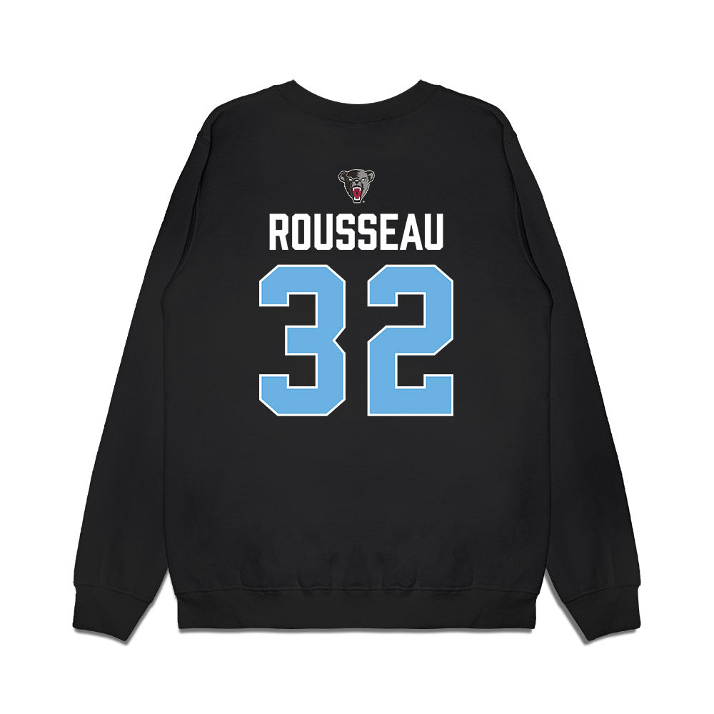 Maine - NCAA Men's Ice Hockey : Mathis Rousseau - Vintage Hockey Premium Crewneck Sweatshirt-1