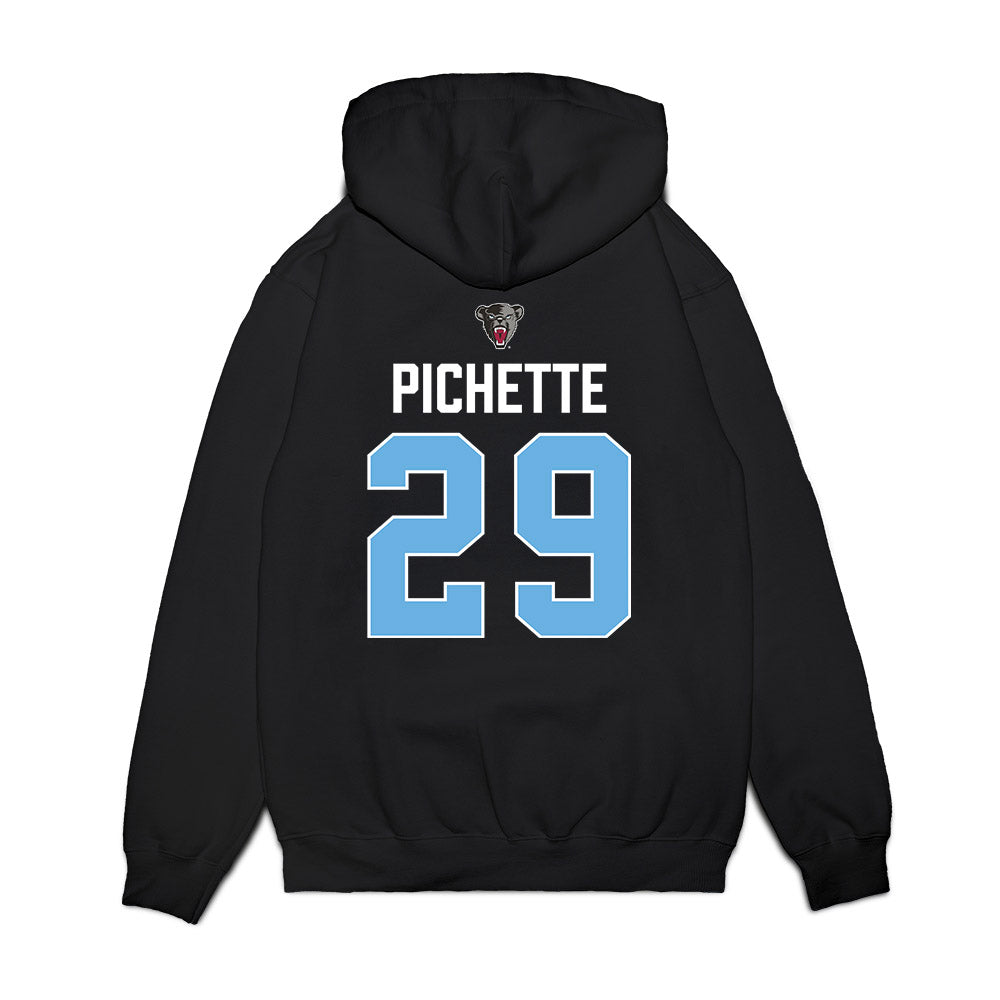 Maine - NCAA Men's Ice Hockey : Thomas Pichette - Vintage Hockey Premium Hooded Sweatshirt-1