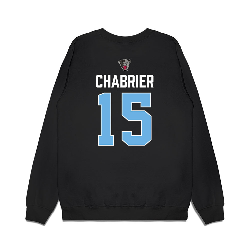 Maine - NCAA Men's Ice Hockey : Brandon Chabrier - Vintage Hockey Premium Crewneck Sweatshirt-1