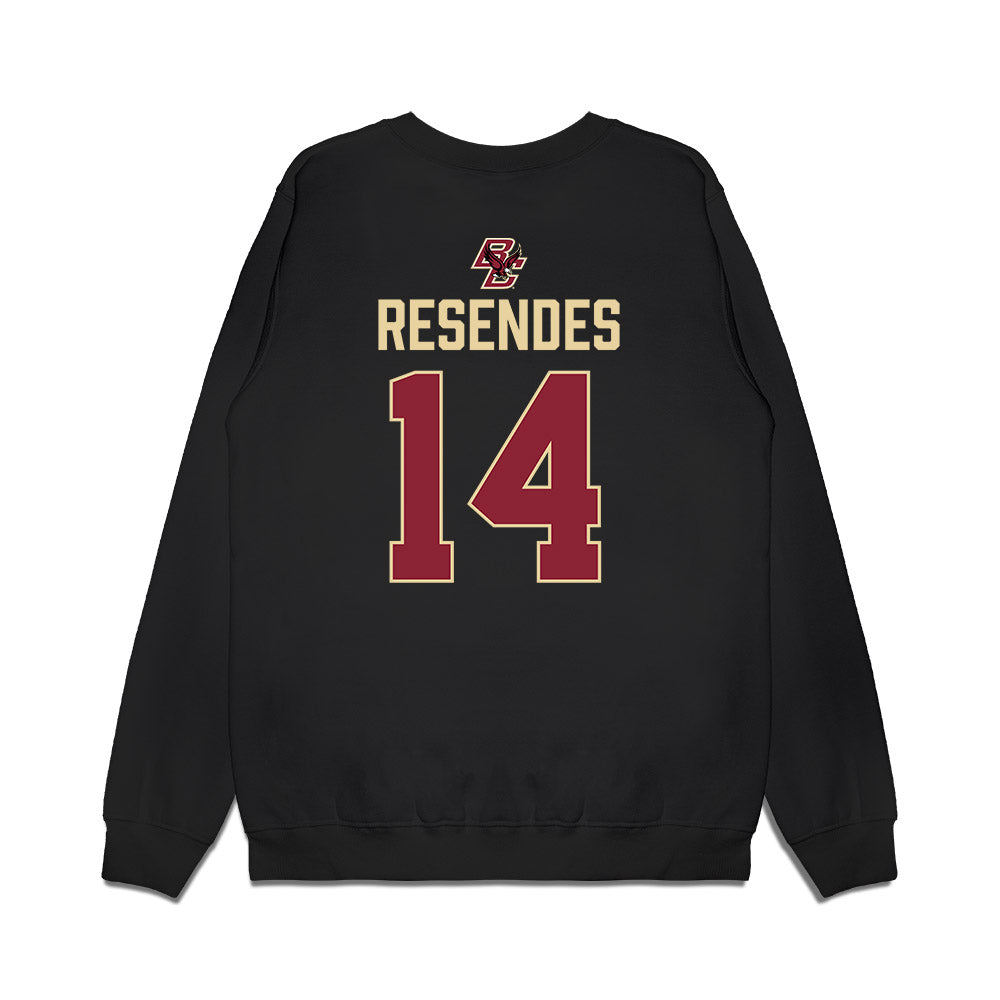 Boston College - NCAA Men's Ice Hockey : Landan Resendes - Vintage Shersey Premium Crewneck Sweatshirt-1