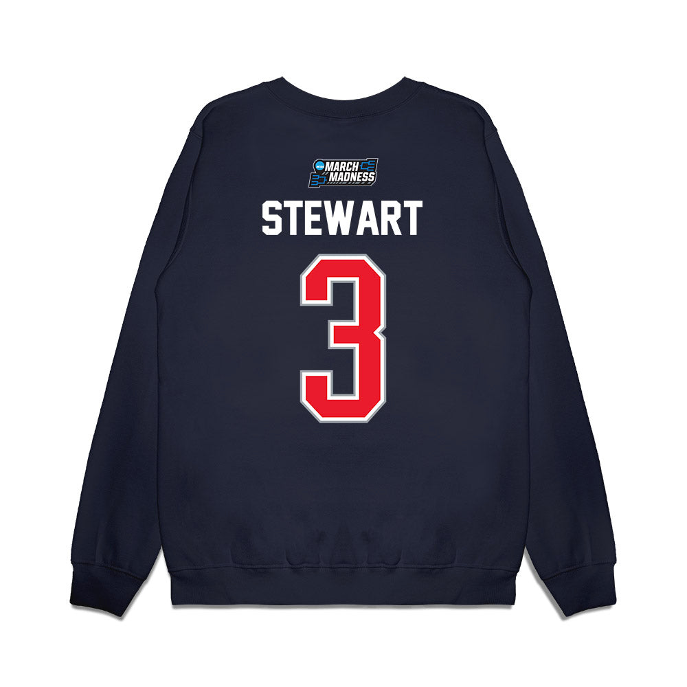 UConn - NCAA Men's Basketball : Jaylin Stewart - NCAA® March Madness® 2026 Premium Crewneck Sweatshirt-1