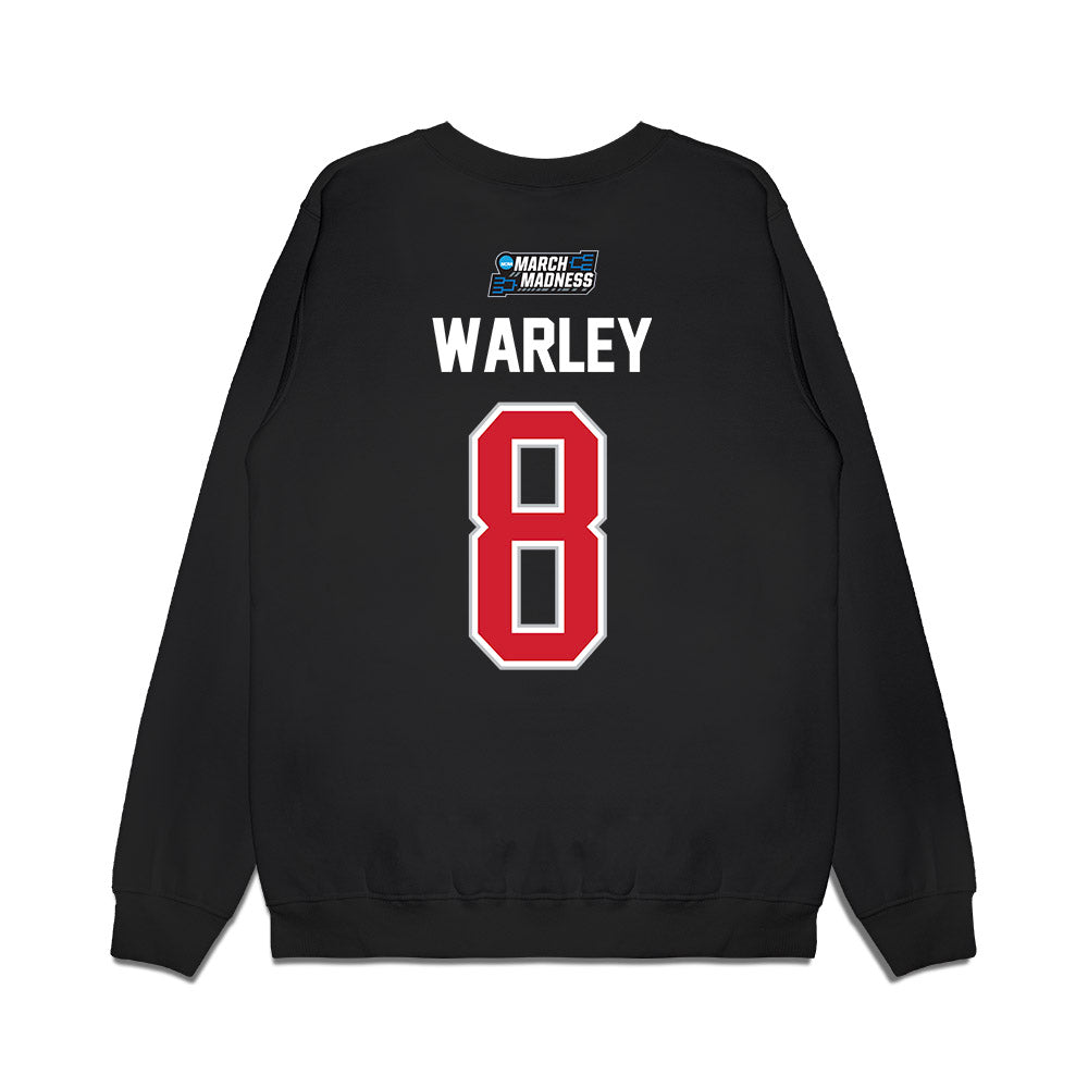 Gonzaga - NCAA Men's Basketball : Jalen Warley - NCAA® March Madness® 2026 Premium Crewneck Sweatshirt-1