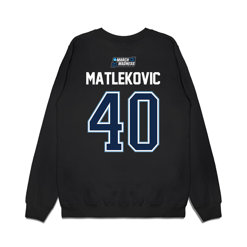 UNC - NCAA Men's Basketball : Ivan Matlekovic - NCAA® March Madness® 2026 Premium Crewneck Sweatshirt-1