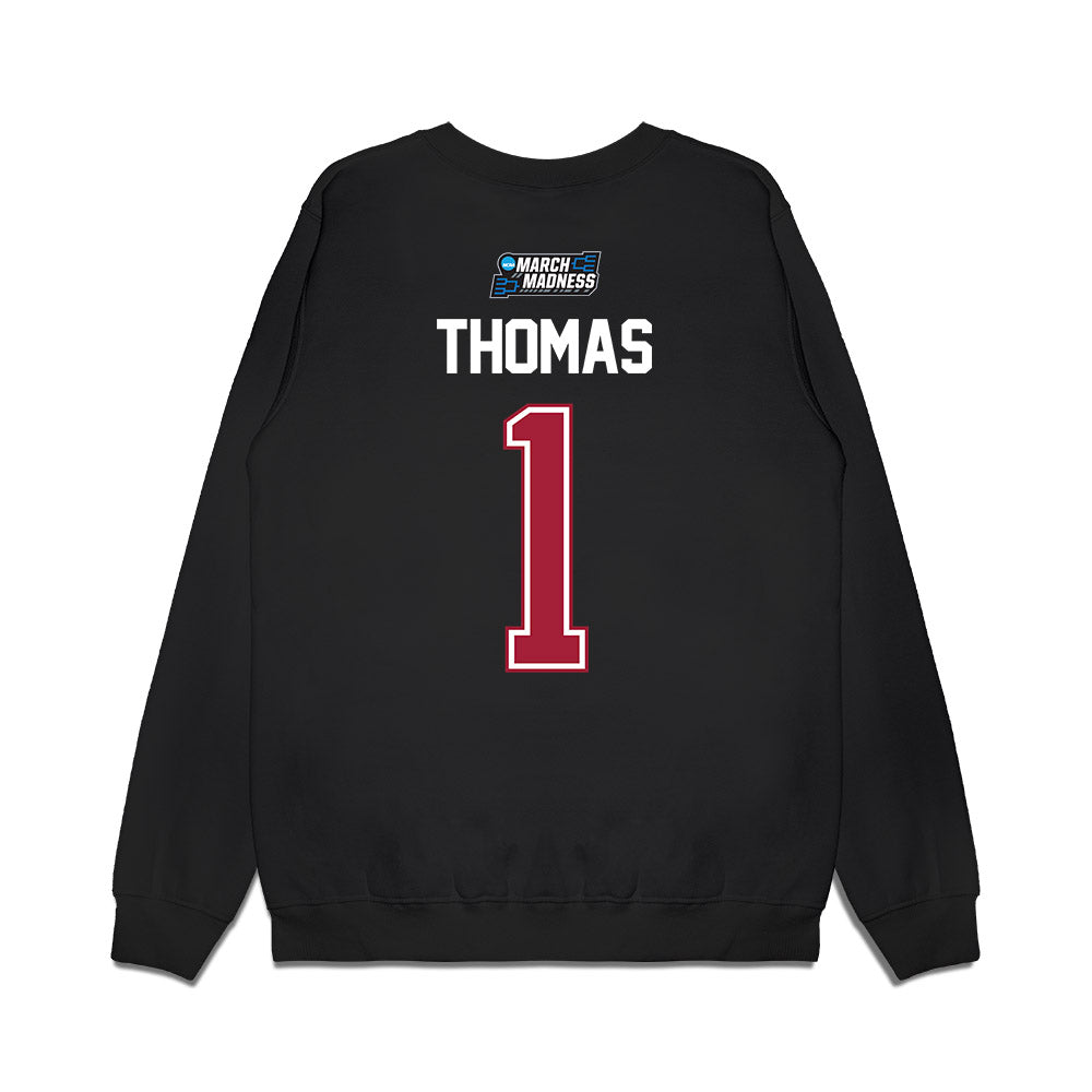 Arkansas - NCAA Men's Basketball : Meleek Thomas - NCAA® March Madness® 2026 Premium Crewneck Sweatshirt-1