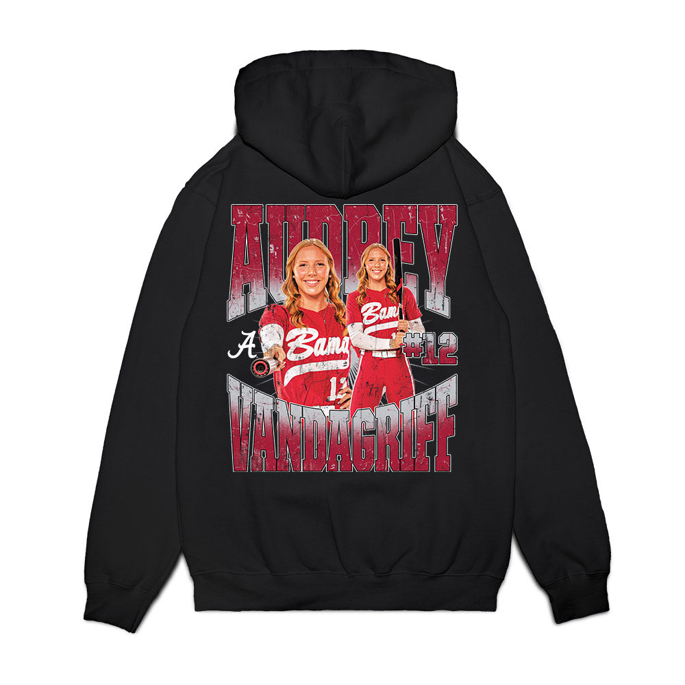 Alabama - NCAA Softball : Audrey Vandagriff - Collage Premium Hooded Sweatshirt-1