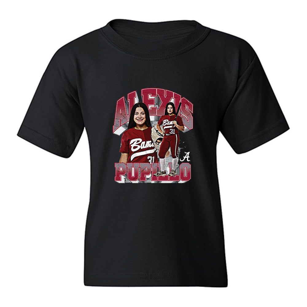 Alabama - NCAA Softball : Alexis Pupillo - Collage Youth T-Shirt-0
