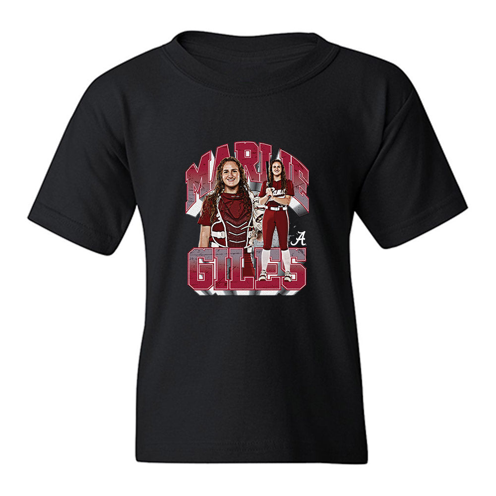 Alabama - NCAA Softball : Marlie Giles - Collage Youth T-Shirt-0