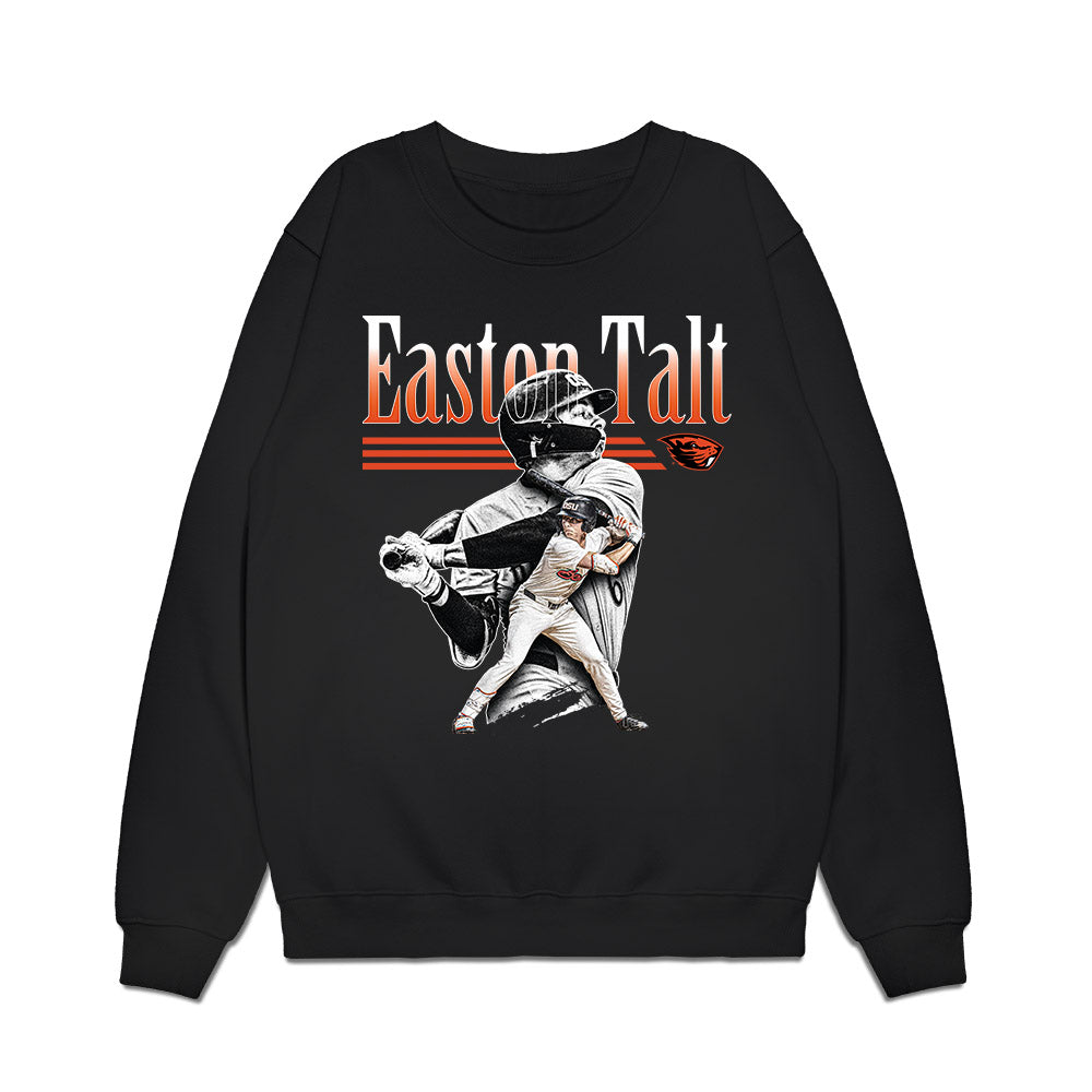 Oregon State - NCAA Baseball : Easton Talt - Collage Premium Crewneck Sweatshirt-0