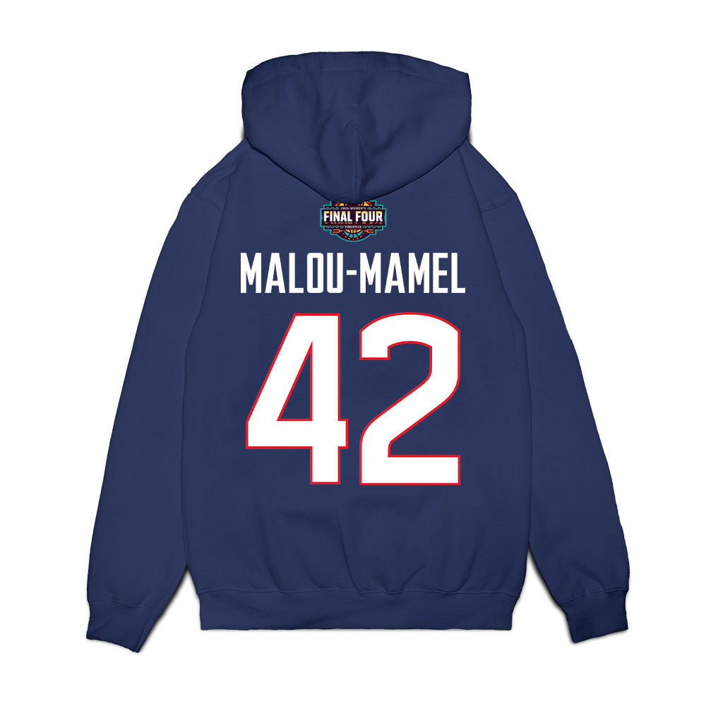 UConn - NCAA Women's Basketball : Gandy Malou-Mamel - Final Four NCAA® March Madness® 2026 Fleece Hooded Sweatshirt-1