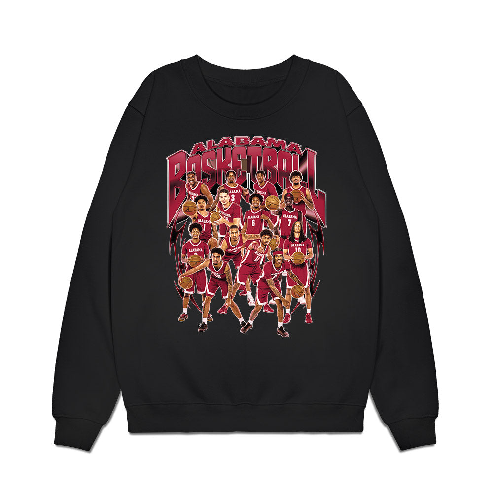 Alabama - NCAA Men's Basketball : - Team Collage Premium Crewneck Sweatshirt-0
