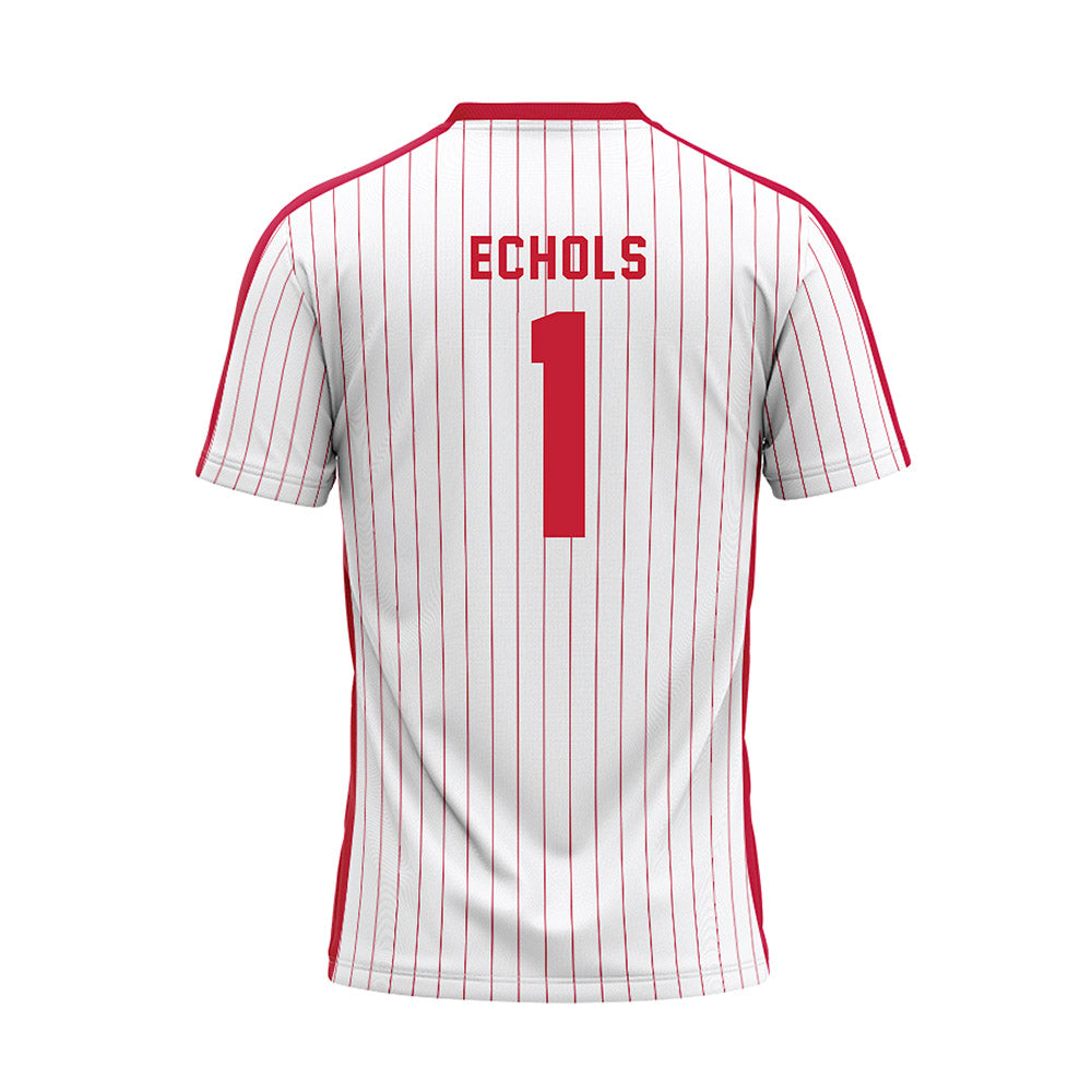 Miami of Ohio - NCAA Baseball : Taylor Echols - Pinstripe Baseball Jersey-1