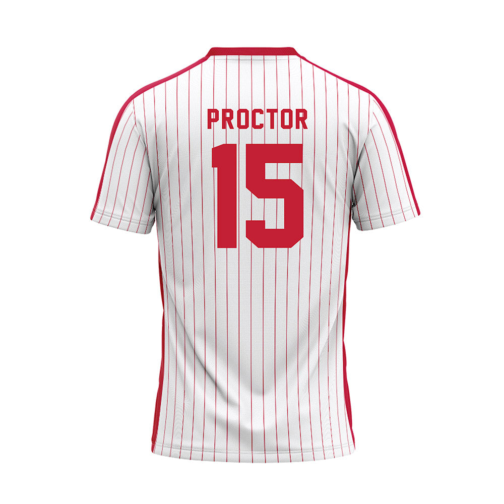 Miami of Ohio - NCAA Baseball : Keenan Proctor - Pinstripe Baseball Jersey-1