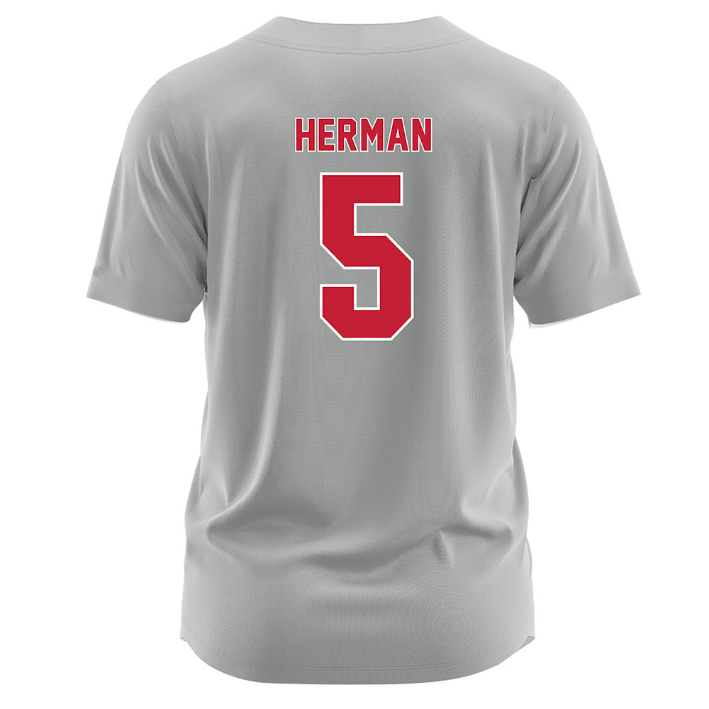 Miami of Ohio - NCAA Softball : Molly Herman - Grey Jersey-1