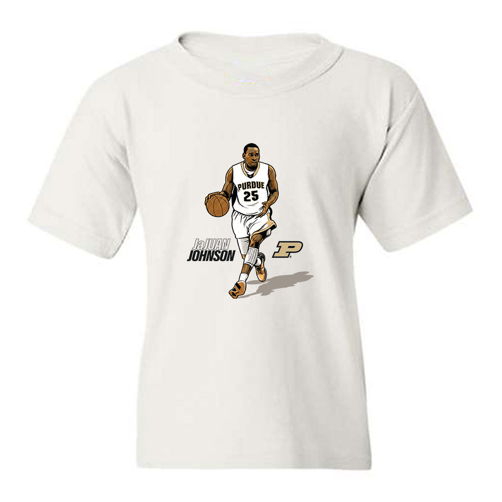 Purdue - NCAA Men's Basketball Legends : JaJuan Johnson - Youth T-Shirt-0