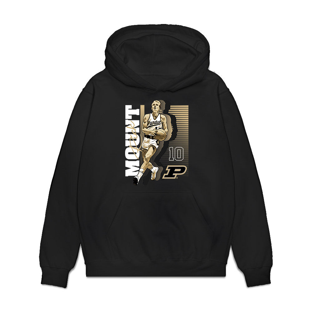 Purdue - NCAA Men's Basketball Legends : Rick Mount - Caricature Premium Hooded Sweatshirt-0