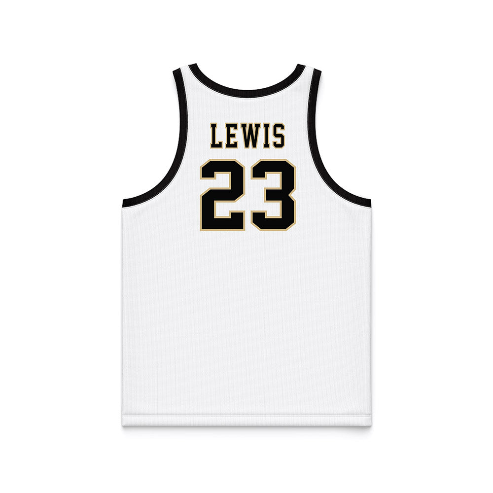 Purdue - NCAA Men's Basketball Legends : Troy Lewis - White Basketball Jersey-1